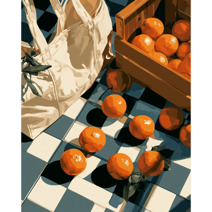 Orange Crush | Paint by Number- Paint by Numbers