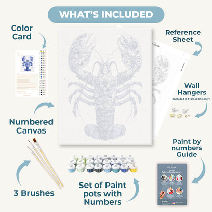 Elegant Lobster | Paint by Number
