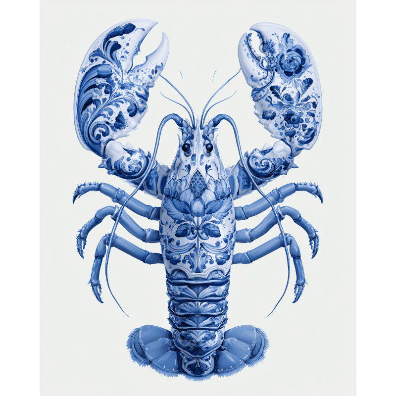 Elegant Lobster | Paint by Number- Paint by Numbers