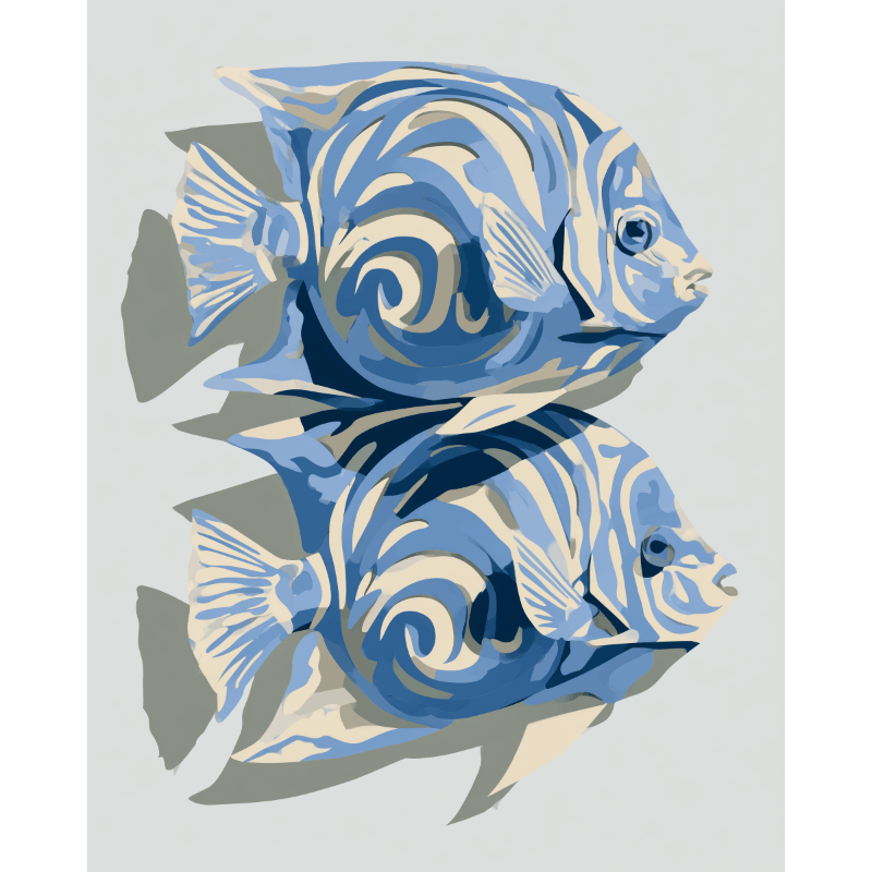 Tropical Fishes | Paint by Number- Paint by Numbers