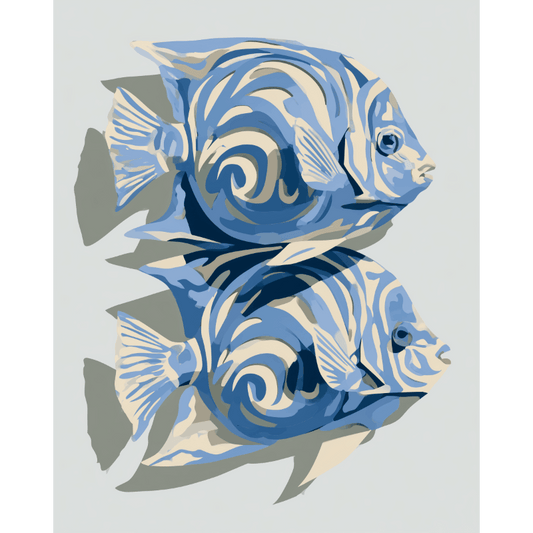 Tropical Fishes | Paint by Number- Paint by Numbers