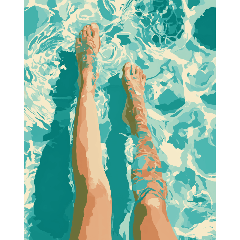 Feel the Flow | Paint by Number- Paint by Numbers