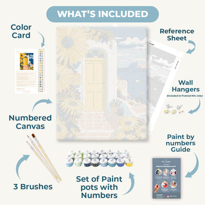 Yellow Door | Paint by Number