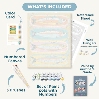 Four Sardines | Paint by Number