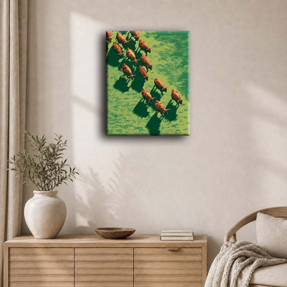 Golden Herd | Paint by Number