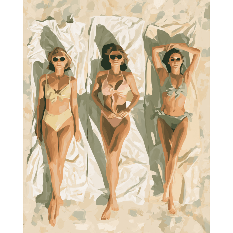 Beach Time | Paint by Number- Paint by Numbers