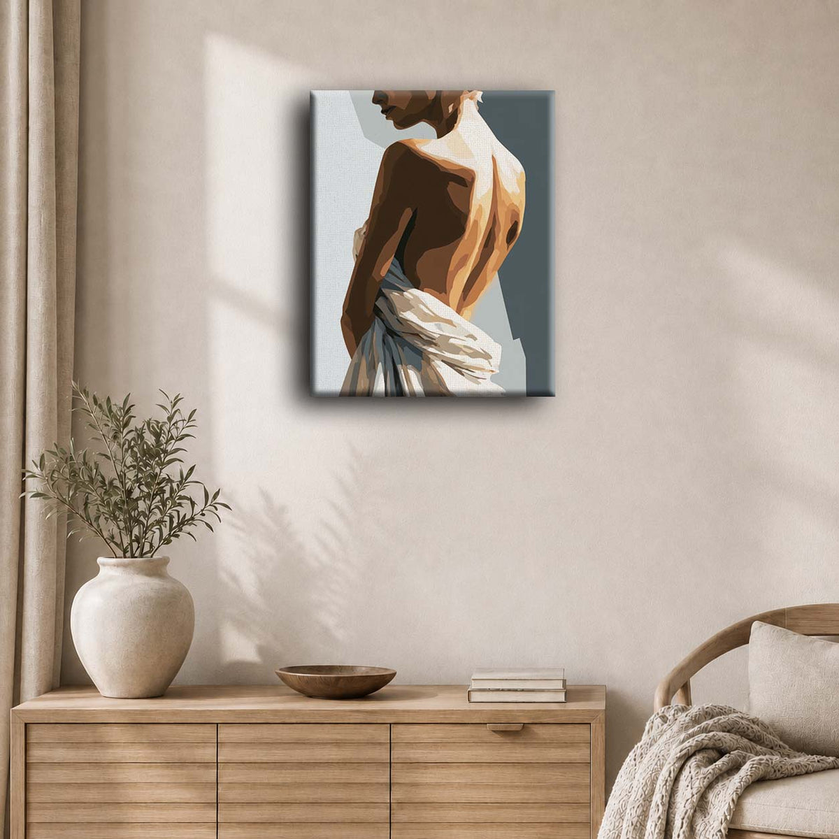 Feminin silhuett | Maleri etter tall