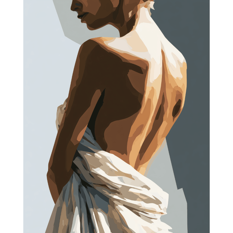 Feminine Silhouette | Paint by Number- Paint by Numbers