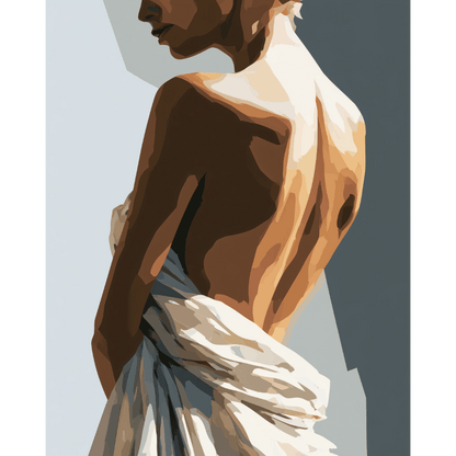 Feminine Silhouette | Paint by Number- Paint by Numbers