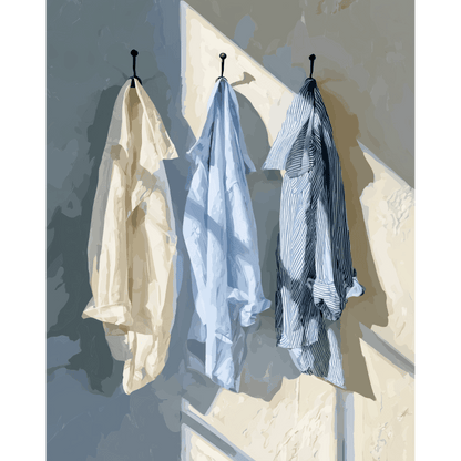 Camisas al Sol | Pintar por números- Pintar por números
