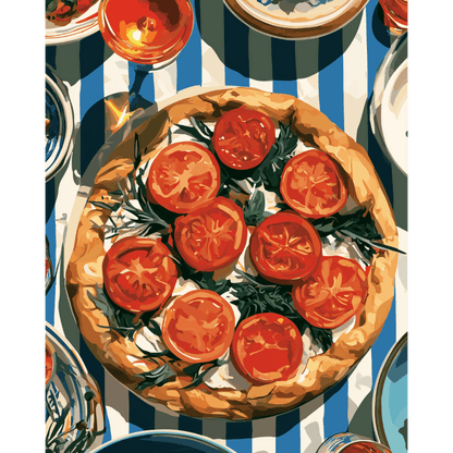 Italian Dinner | Paint by Number- Paint by Numbers
