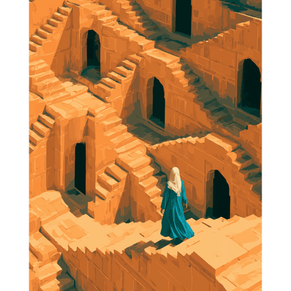 Ancient Pathways | Paint by Number- Paint by Numbers