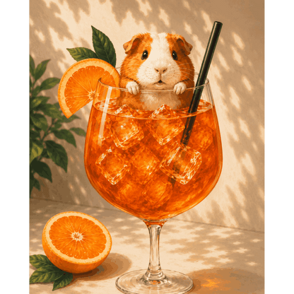 Aperol Whiskers | Paint by Number- Paint by Numbers