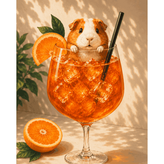 Aperol Whiskers | Paint by Number- Paint by Numbers