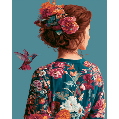 Blooming Elegance | Paint by Number- Paint by Numbers