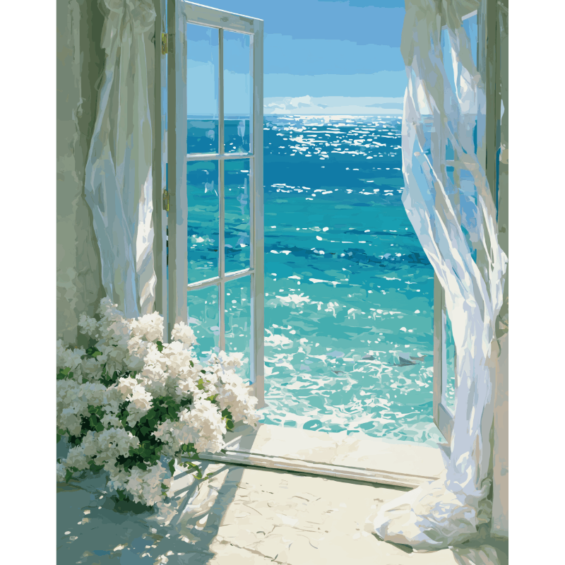 By the Azure Window | Paint by Number- Paint by Numbers