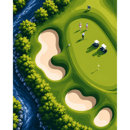 Champions Greens | Paint by Number- Paint by Numbers