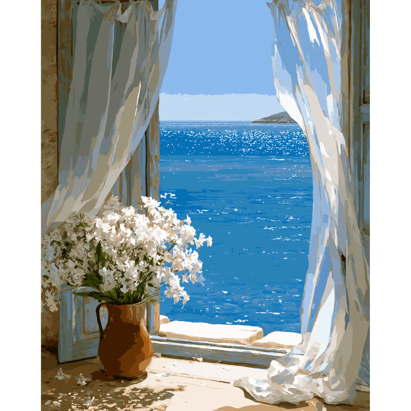 Coastal Morning | Paint by Number- Paint by Numbers