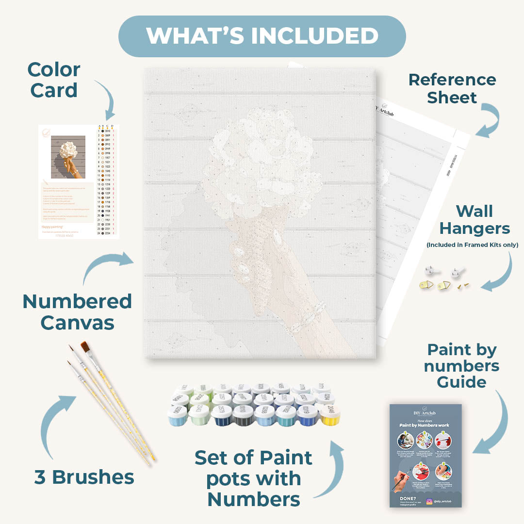 Creamy Petals | Paint by Number
