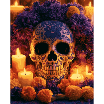 Día de los Muertos Tribute | Paint by Number- Paint by Numbers