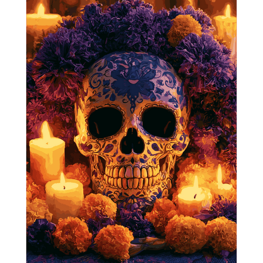 Día de los Muertos Tribute | Paint by Number- Paint by Numbers
