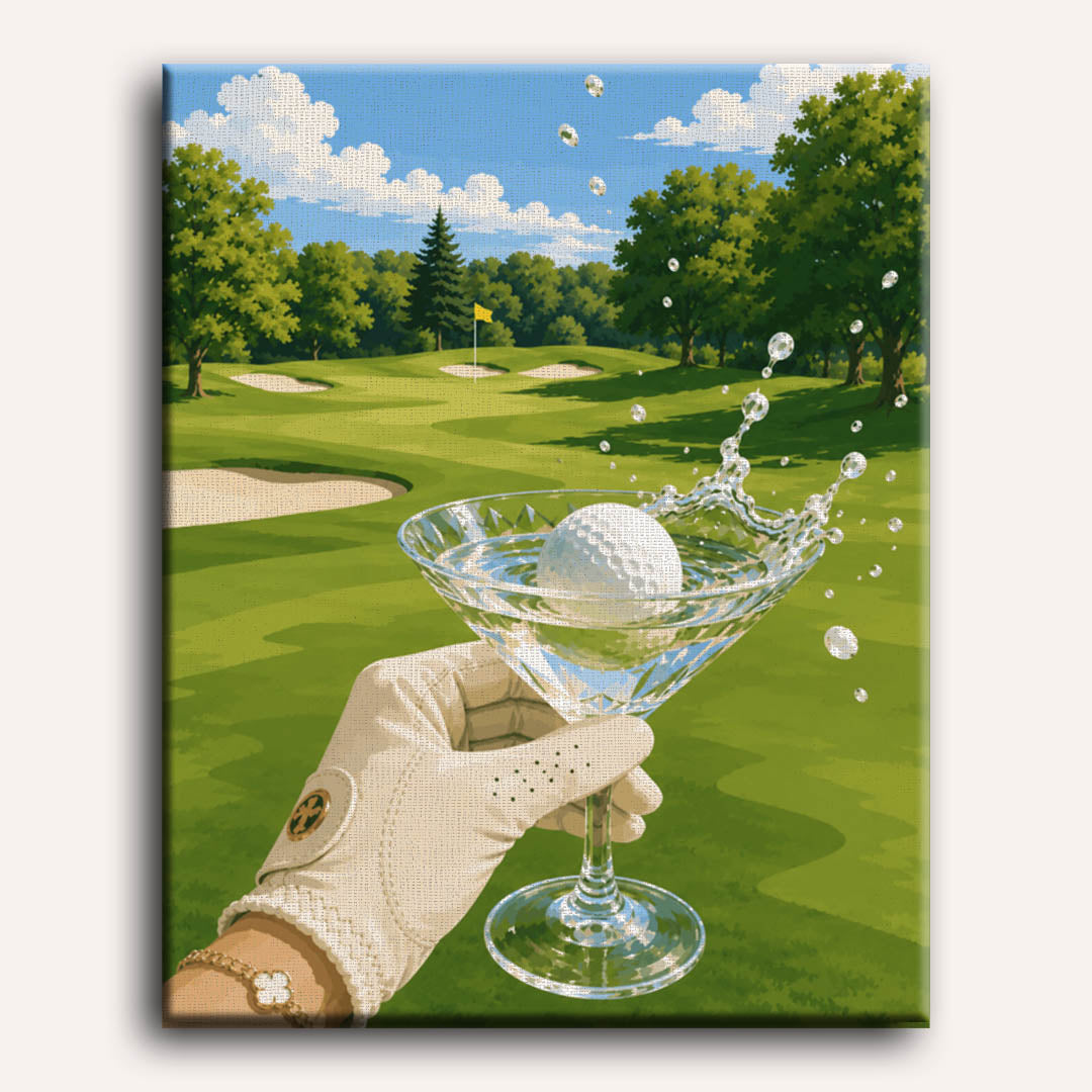 Golf & Martini | Paint by Number
