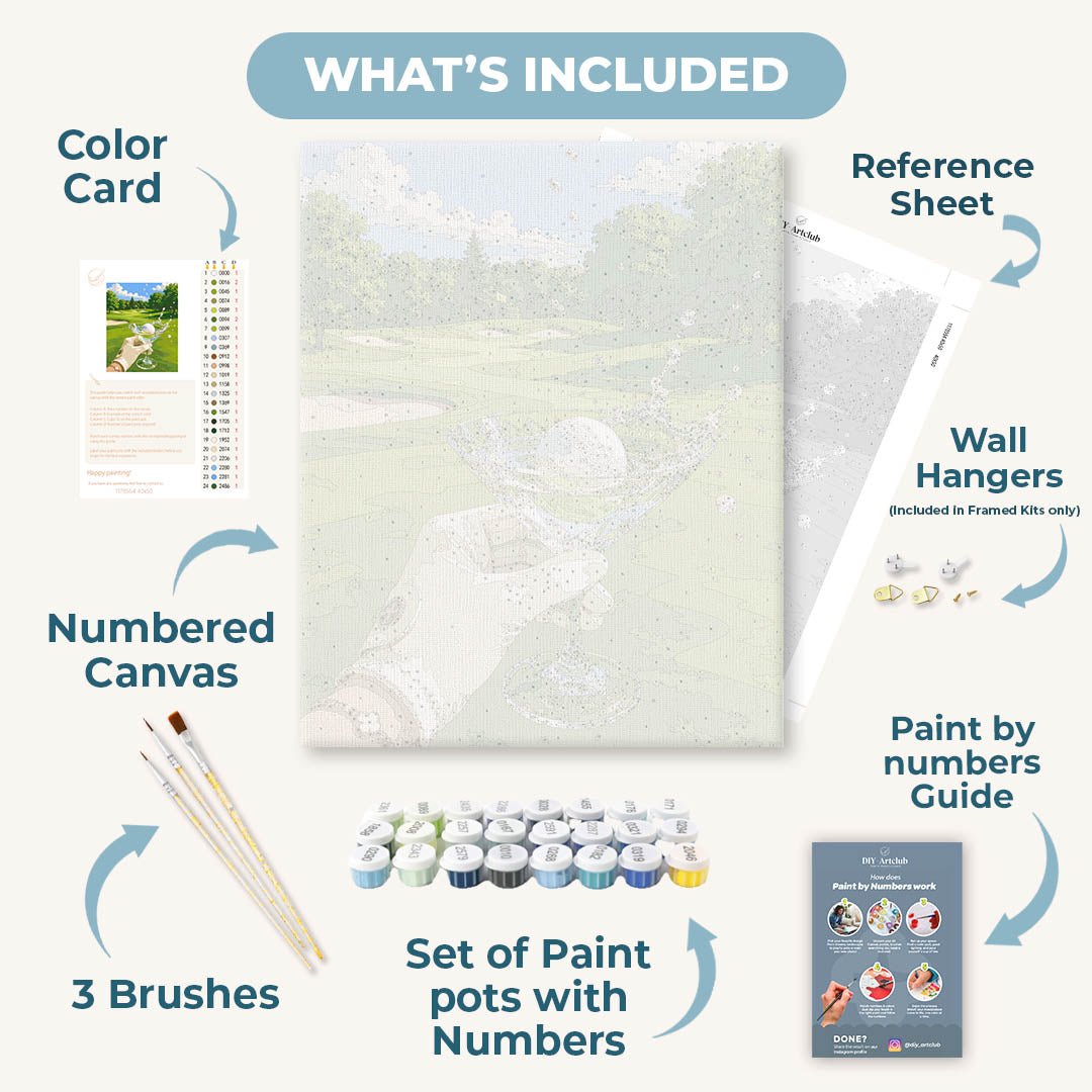 Golf & Martini | Paint by Number