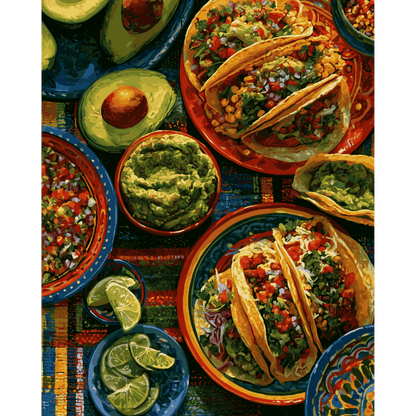 Guac Party | Paint by Number- Paint by Numbers