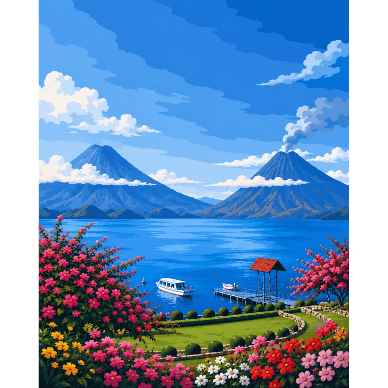 Guatemala | Paint by Number- Paint by Numbers