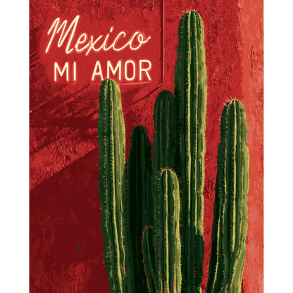 Mexique Mon Amour | Peinture par numéros- Peinture par numéros