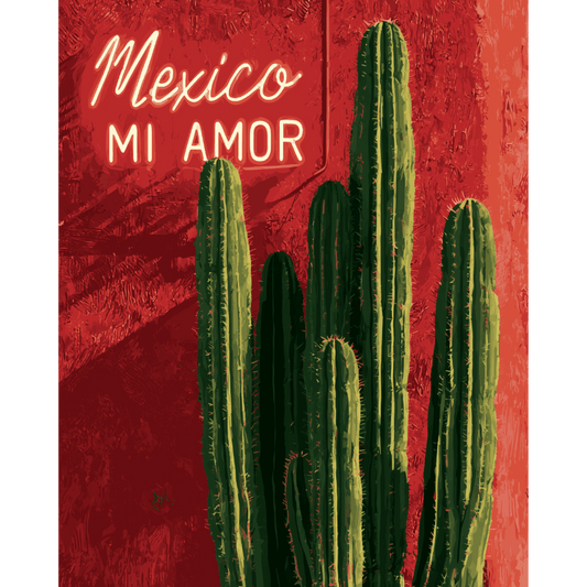 Mexique Mon Amour | Peinture par numéros- Peinture par numéros