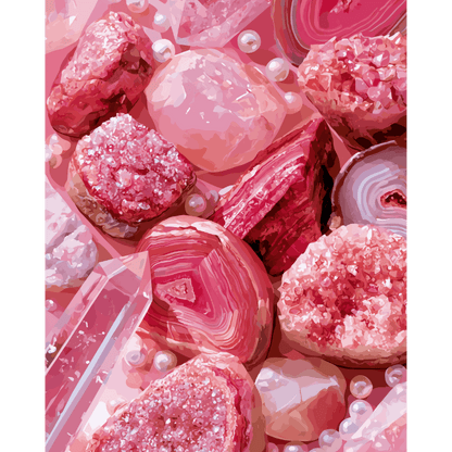 Rose Quartz | Paint by Number- Paint by Numbers