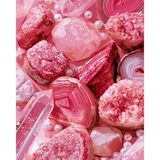 Quartz Rose | Peinture par numéros- Peinture par numéros