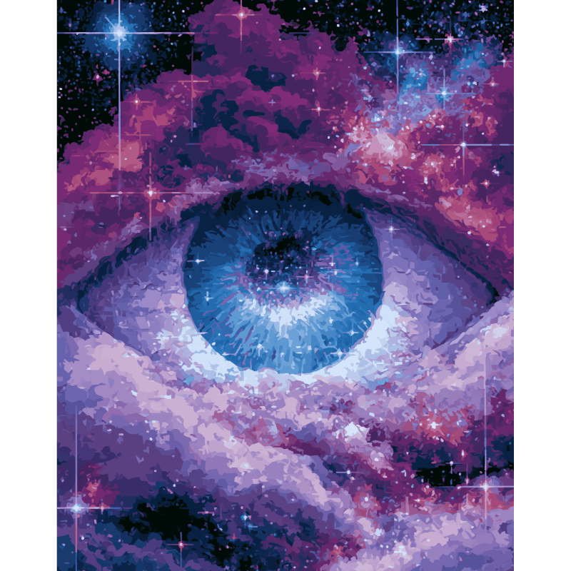 The Universe Watches | Peinture par numéros Peinture par numéros