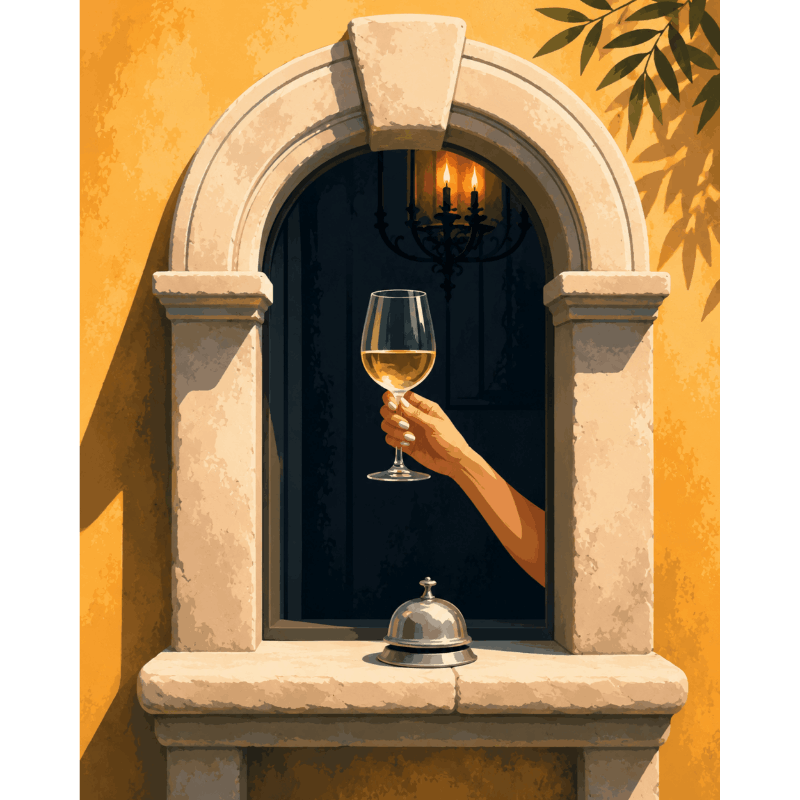 Retraite Vin Toscan | Peinture par numéros- Peinture par numéros