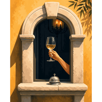 Retraite Vin Toscan | Peinture par numéros- Peinture par numéros