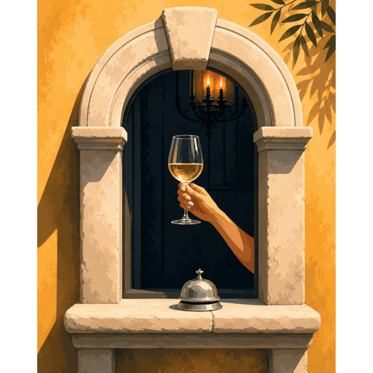 Retraite Vin Toscan | Peinture par numéros- Peinture par numéros