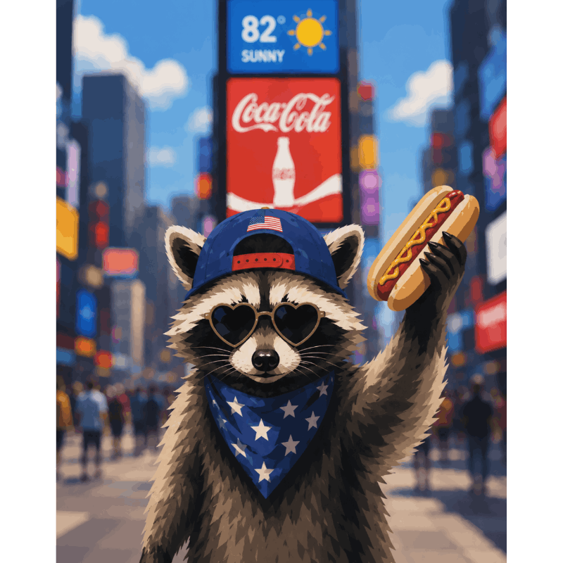 American Bandit | Paint by Number- Paint by Numbers