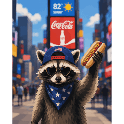 American Bandit | Paint by Number- Paint by Numbers