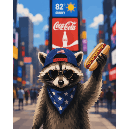 American Bandit | Paint by Number- Paint by Numbers