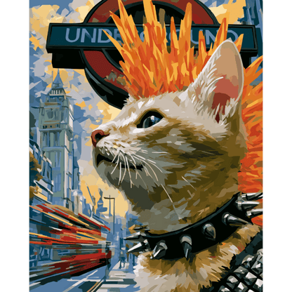 Anarchy Whiskers | Paint by Number- Paint by Numbers