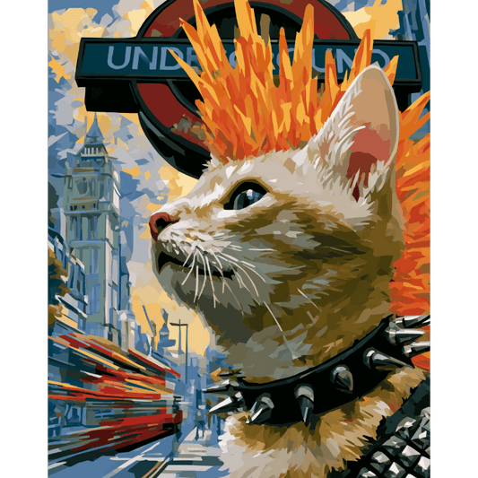 Anarchy Whiskers | Paint by Number- Paint by Numbers