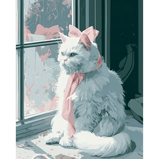 Blush Whiskers | Paint by Number- Paint by Numbers