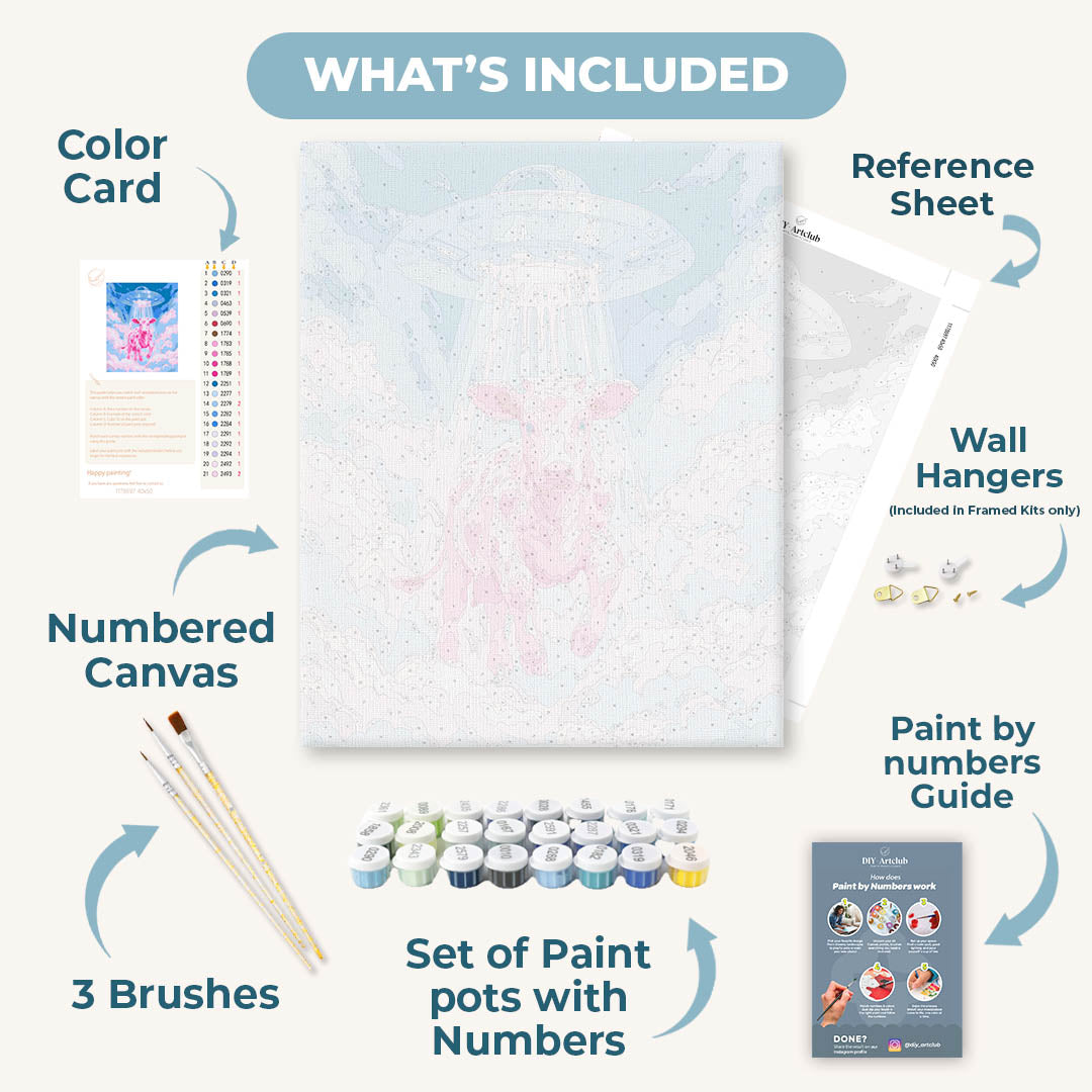 Cosmic Moo | Paint by Number
