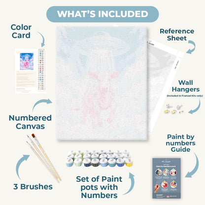 Cosmic Moo | Paint by Number