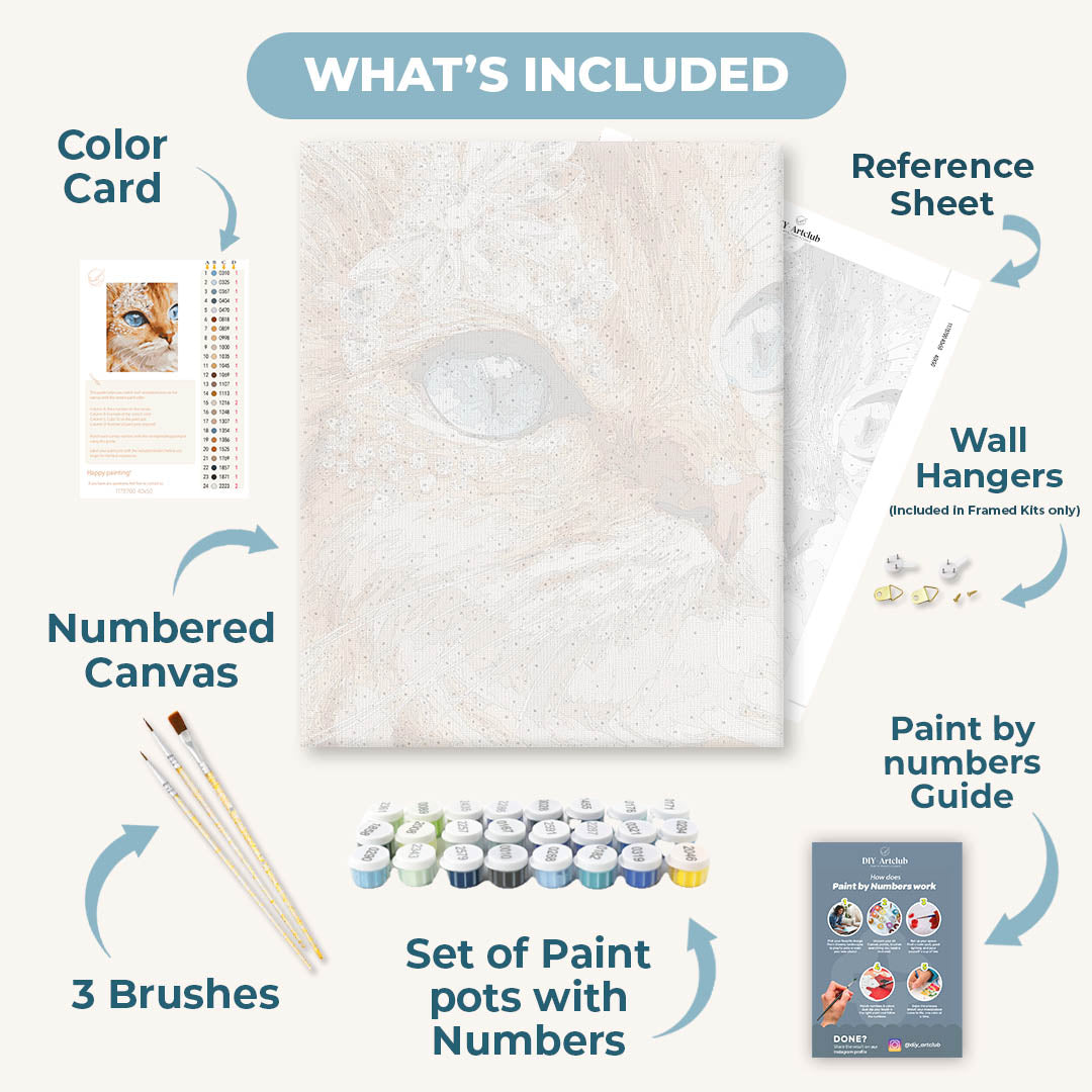 Crystal Whiskers | Paint by Number
