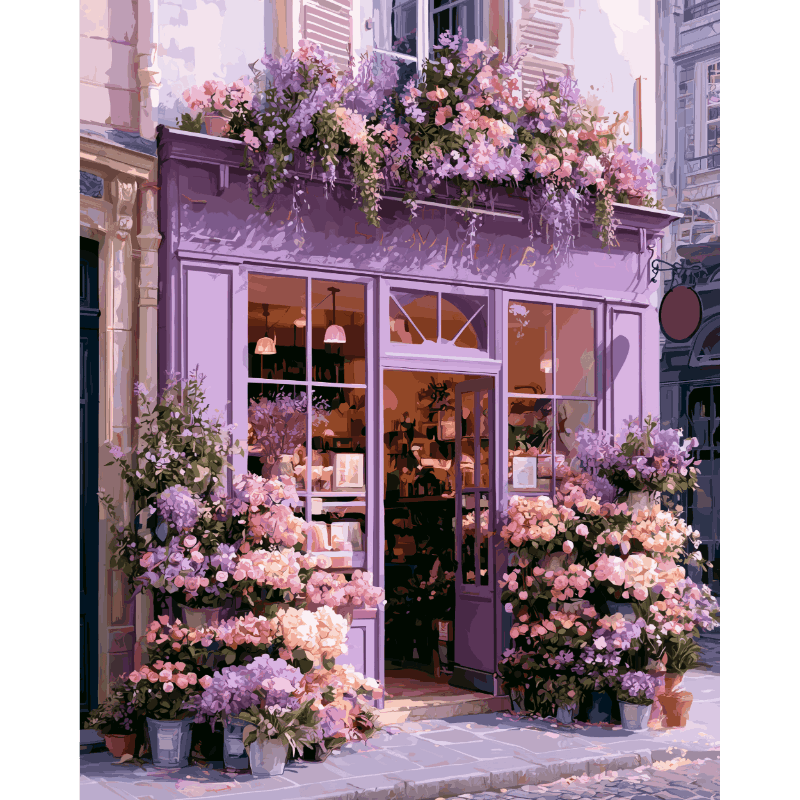 Lavender Corner | Paint by Number- Paint by Numbers