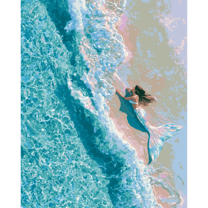 Mermaid Cove | Paint by Number- Paint by Numbers