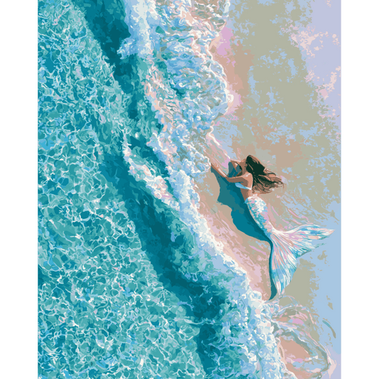 Mermaid Cove | Paint by Number- Paint by Numbers