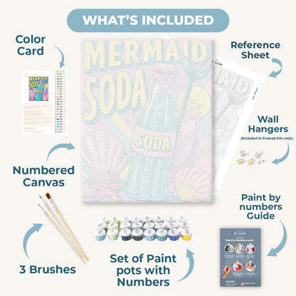 Mermaid Soda | Paint by Number